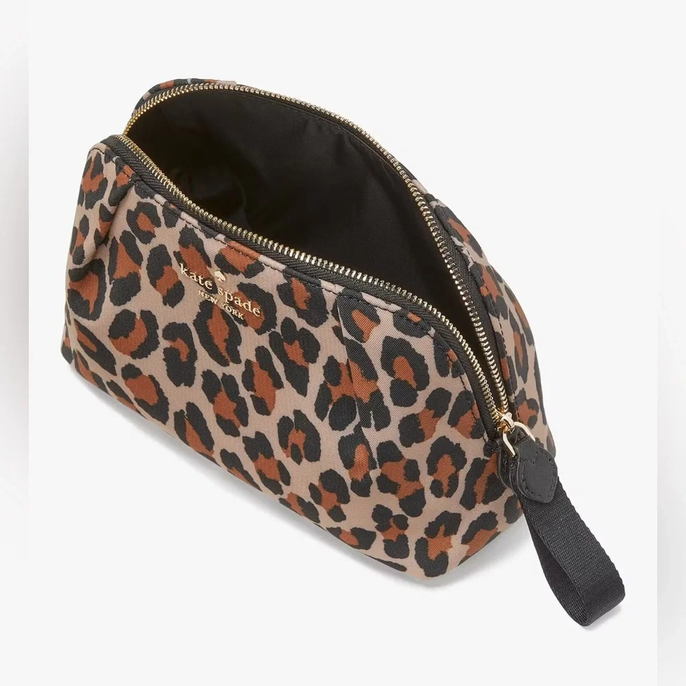 Kate Spade Chelsea Cosmetic Bag in Spotted Leopard Print
